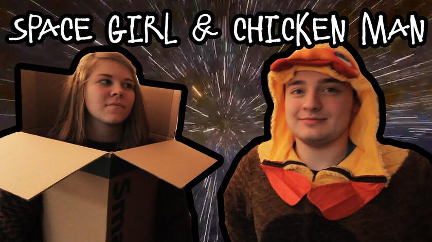 Space Girl & Chicken Man