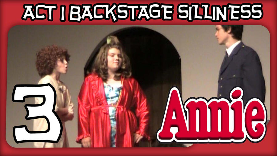 Annie Jr. Backstage Silliness